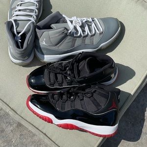 Air Jordan 11 - Cool grey (2009) + Bred (2019)